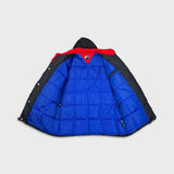 Vintage 90s Tommy Hilfiger Jacket Mens Small Black Tommy Flag Full Zip Oversized Coat