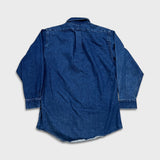 Vintage 90s Polo Country Ralph Lauren Denim Shirt Mens Large Blue Button Up