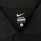 Nike Sportswear Polo Shirt Mens Large Black Pique Cotton Golf Short Sleeve