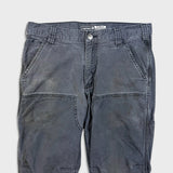 Carhartt Pants Mens 30x32 Gray Double Knee Relaxed Fit Rugged Flex Workwear