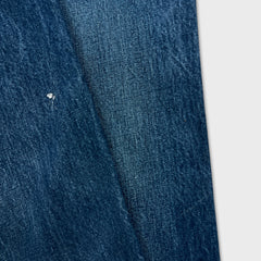 Levi's 514 Jeans Mens 36x30 Blue Slim Straight Fit Dark Wash Faded Denim Pants