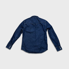 Levi's Barstow Western Denim Shirt Mens Small Dark Wash Long Sleeve Button Up