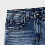 Diesel Jeans Mens 32x28 Blue Only The Brave Distressed Regular Straight Medium Wash Denim Pants