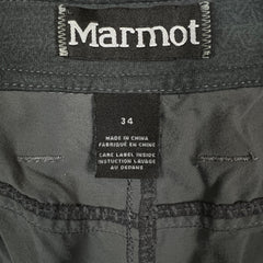 Marmot Pants Mens 34x33 Gray Straight Leg Lightweight Hiking Outdoor Trouser