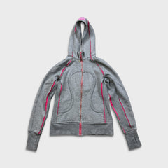 Lululemon Scuba Hoodie Womens Size 6 Gray Full Zip Sports Hooded Sweater