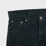 Levi's 510 Skinny Jeans Mens 30x30 Black Dark Wash Stretch Mid Rise Tapered Leg Denim Pants