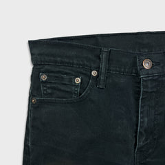 Levi's 510 Skinny Jeans Mens 30x30 Black Dark Wash Stretch Mid Rise Tapered Leg Denim Pants