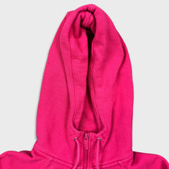 Vintage Y2K Nike Sportswear Womens Hoodie Small Pink Swoosh Full Zip Hooded Sweater