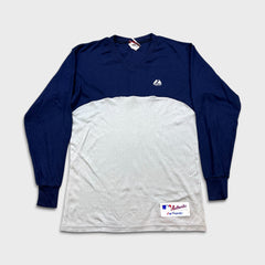 Vintage Majestic Authentic Long Sleeve Shirt Mens Large Blue MLB USA 90s Baseball