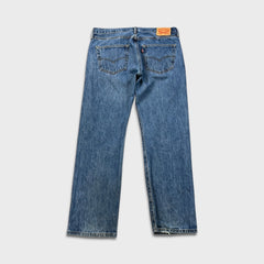 Levi's 501 Jeans Mens 36x30 Blue Original Fit Straight Leg Medium Wash Denim Pants
