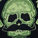 2013 Harley Davidson Movember 13th T Shirt Mens Medium Black Skull Biker Tee