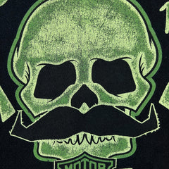 2013 Harley Davidson Movember 13th T Shirt Mens Medium Black Skull Biker Tee