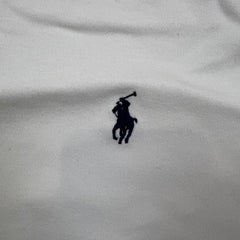 Vintage 90s Polo Ralph Lauren Shirt Men Large White Embroidered Pony Casual Short Sleeve