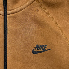 Nike Sportswear Hoodie Mens Medium Brown Tech Fleece Full Zip Hooded Sweater