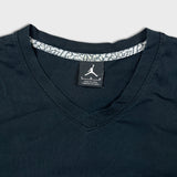 Nike Jordan Brand T Shirt Mens Large Black Sportswear Jumpman V Neck Pocket Tee