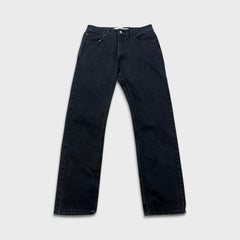 Vintage Y2K Levi's 505 Jeans Mens 32x32 Black Regular Fit Straight Leg Dark Wash Denim Pants