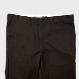 Dickies 874 Pants Mens 38x27 Brown Original Fit Workwear Taper Leg Chino Trouser