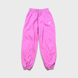 Nike Sportswear Club Sweatpants Womens Large Pink Swoosh Taper Leg Jogger