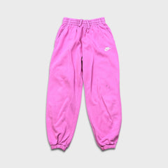 Nike Sportswear Club Sweatpants Womens Large Pink Swoosh Taper Leg Jogger