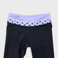 Lululemon Run Inspire Crop II Pant Womens Size 4 Black Mid Rise Yoga Leggings