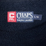 Vintage 90s Chaps Ralph Lauren Fleece Mens Large Blue Spell Out Pullover Jacket
