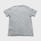 Adidas T Shirt Mens Medium Gray Essentials 3 Stripes Spell Out Short Sleeve Tee