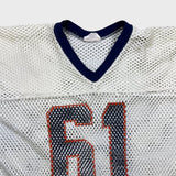 Vintage 70s Saxon Athletic Football Jersey Mens XL White USA Mesh #61