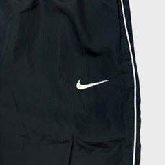 Vintage 90s Nike Sportswear Track Pants Mens Large Black Clima Fit Baggy Taper