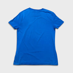 Burberry Brit T Shirt Mens Medium Blue Equestrian Knight Logo Casual Tee