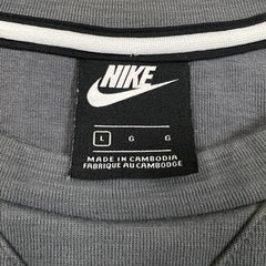 Nike Sportswear Sweatshirt Mens Large Gray Swoosh Tech Fleece Pullover Crewneck