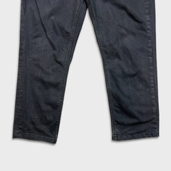 Levi's 541 Jeans Mens 36x26 Gray Straight Leg Athletic Taper Dark Wash Denim Pants