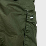 G-Star Raw Pants Mens 34x34 Green Rovic Zip 3D Straight Tapered Utility Cargo