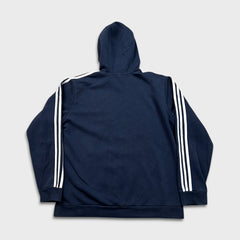Adidas Hoodie Mens Large Blue Essentials Spell Out Hooded Sweater