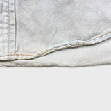 Vintage 90s Levi's Denim Shirt Mens Medium White Casual Western Button Up