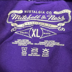 Mitchell & Ness Toronto Raptors T Shirt Mens XL Purple Classic NBA Basketball Tee