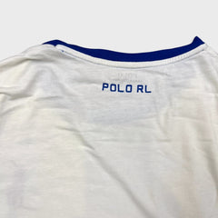 Polo Ralph Lauren Russia T Shirt Mens Medium White RUS Crest Patch Tee