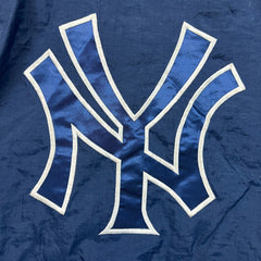 Vintage Pro Player New York Yankees Jacket Mens Large Black Reversible 90s MLB Baseball
