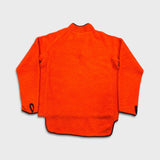Vintage 80s Helly Hansen Fleece Mens Medium Orange 1/4 Zip Fiberpile Jacket