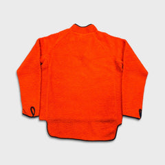 Vintage 80s Helly Hansen Fleece Mens Medium Orange 1/4 Zip Fiberpile Jacket