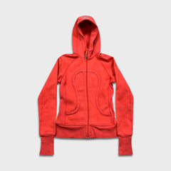 Lululemon Scuba Hoodie Womens Size 4 Orange Full Zip Hooded Sweatshirt