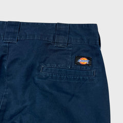 Dickies Pants Mens 34x32 Blue Regular Straight Workwear Fade Chino Cargo Trouser