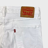 Levi's 511 Jeans Mens 34x32 White Slim Fit Straight Leg Stretch Mid Rise Denim Pants