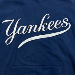 Vintage Majestic New York Yankees Hoodie Mens XL Blue MLB Baseball 90s Pullover
