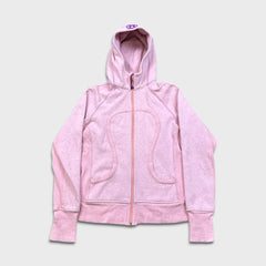 Lululemon Scuba Hoodie Womens Size 8 Pink Full Zip Sport Hooded Sweater