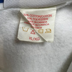 Vintage 90s Xerox Winter Olympics Sweatshirt Mens XL White Button Up Pullover Crewneck