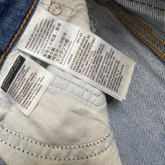 Levi's Wedgie Straight Jeans Womens 26x28 Blue Distressed Light Wash Denim Pants
