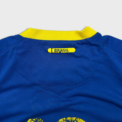 Vintage 2006 Nike Brazil Ricardo Kaka Soccer Jersey Mens XL Blue Dri-FIT FIFA World Cup