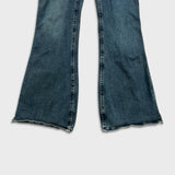 Silver Jeans Womens 32x35 Blue Flare Leg Bootcut Low Rise Dark Wash Y2K Denim Pants