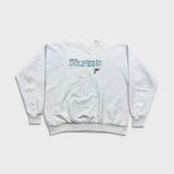Vintage 90s Miami Dolphins Sweatshirt Mens XL Gray NFL Football Pullover Crewneck