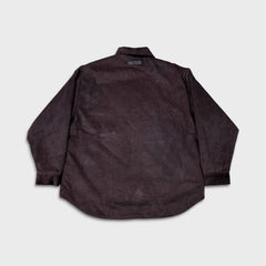 SS23 Fear of God Essentials Corduroy Shirt Jacket Mens Small Purple Oversized